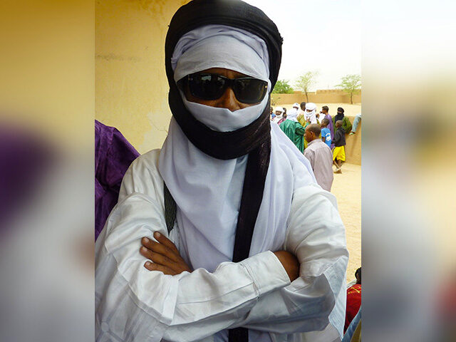 Former Tuareg rebel leader, Rhissa Ag Boula, who is close to Libyan leader Moamer Kadhafi, poses on July 20, 2011 in the northern city of Agadez. In mid-July, some 200 Tuareg rebels made peace with the Nigerien government. The Tuaregs and the government decided to ally in the north of …