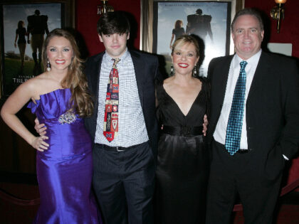 NEW YORK - NOVEMBER 17: (L-R) The family the film is based on Collins Tuohy, Sean Tuohy Jr. Leigh Anne Tuohy and Sean Tuohy attend "The Blind Side" premiere at the Ziegfeld Theatre on November 17, 2009 in New York City. (Photo by Jim Spellman/WireImage)